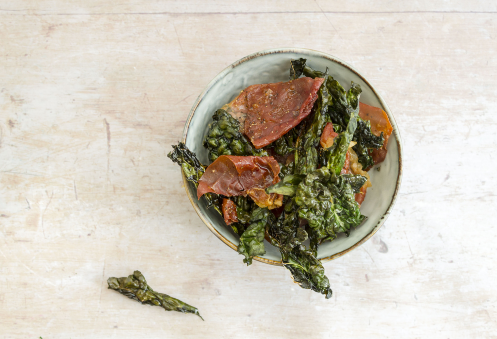 Prosciutto and Kale Chips