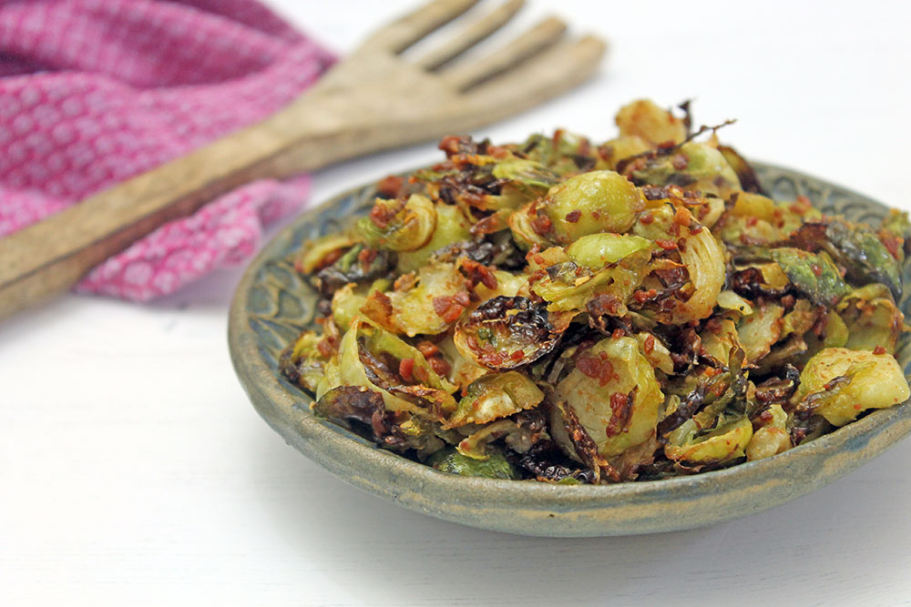 Sprout Chips With Bacon And Parmesan