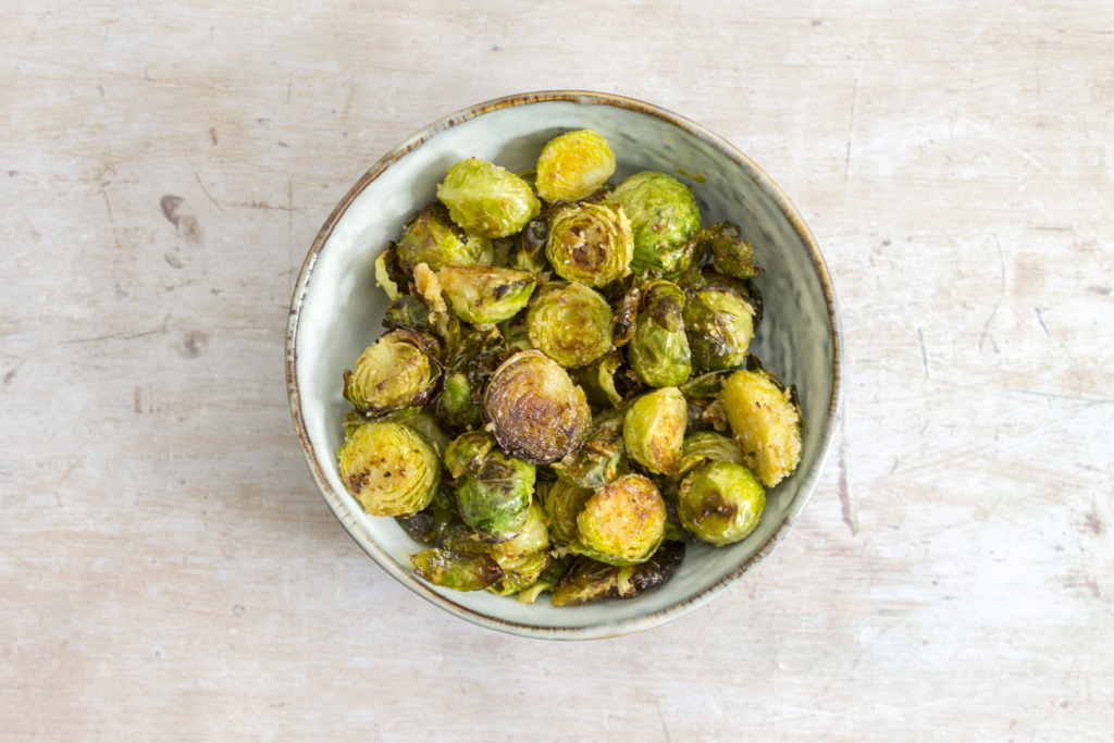 Buttery Parmesan Roasted Sprouts