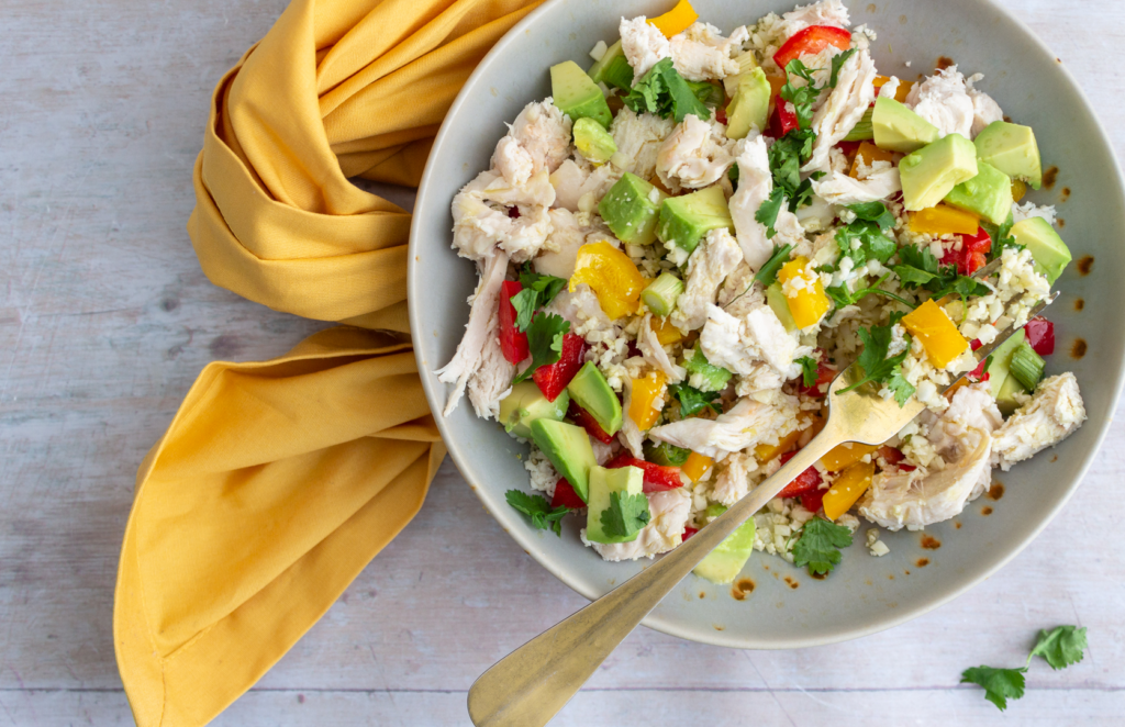 Chicken and Bell Pepper Rice Salad