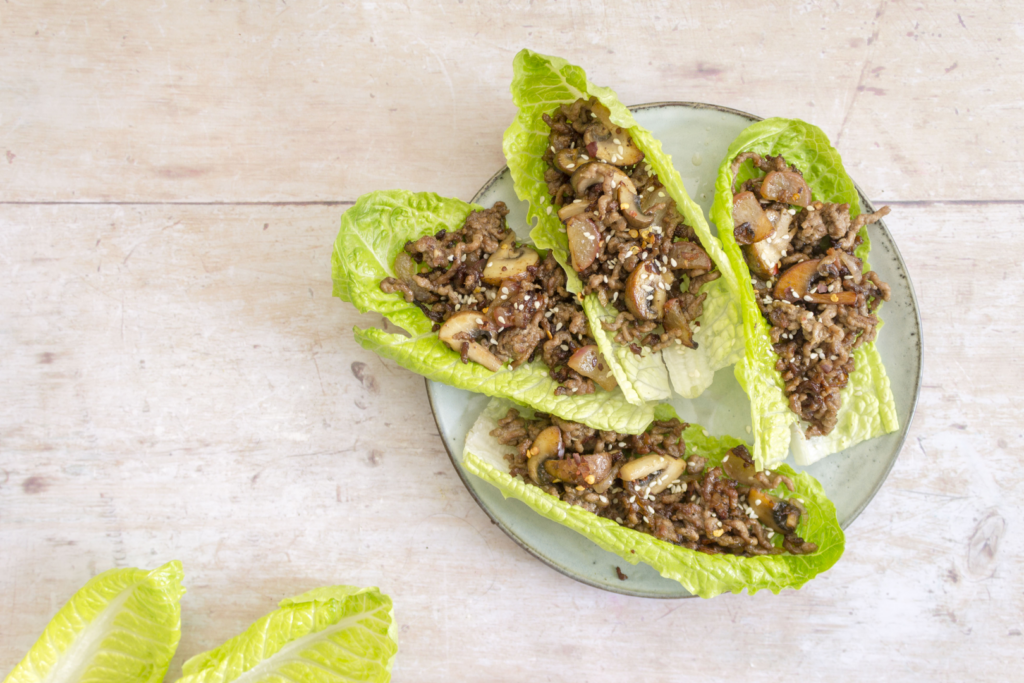 Stir Fry Beef Lettuce Cups