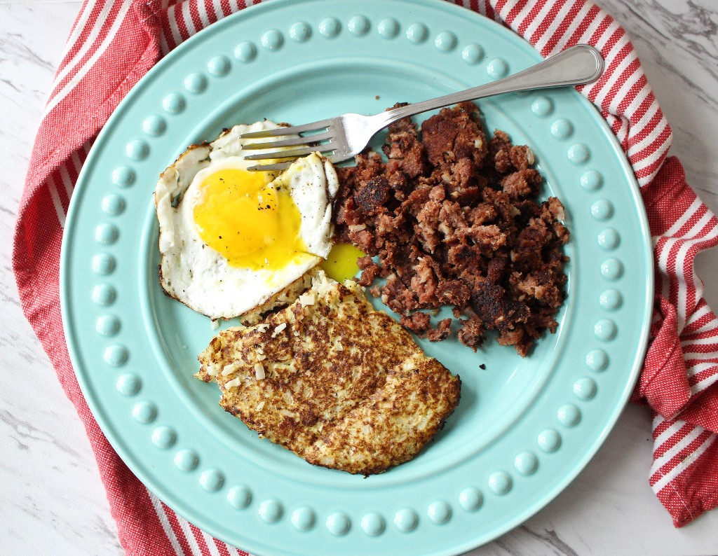 Corned Beef Hash w Fried Egg and Hashbrown