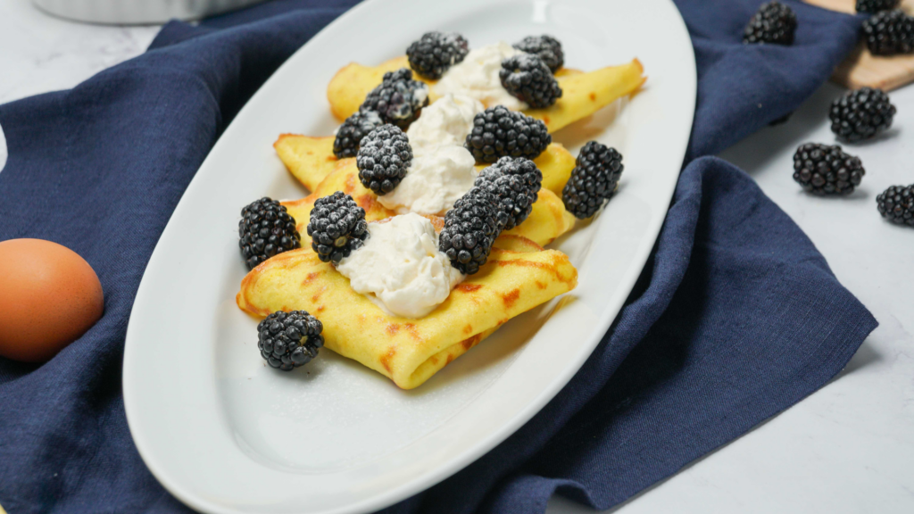 Berries And Cream Crepes
