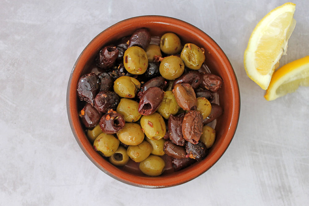 Moroccan Spice Roasted Olives