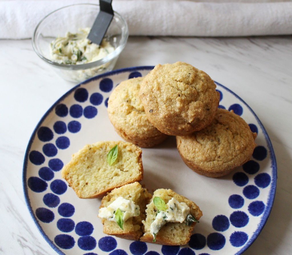 Peppercorn Biscuits W Whipped Herb Butter