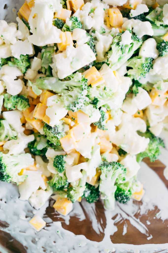 Broccoli Cauliflower Salad