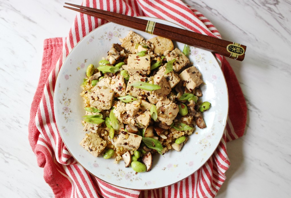 Vegan Tofu Fried Rice Bowl