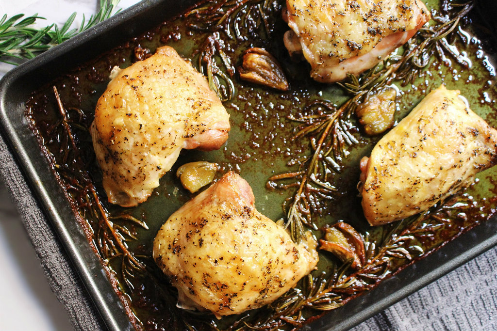 Rosemary Sheet Pan Chicken Thighs