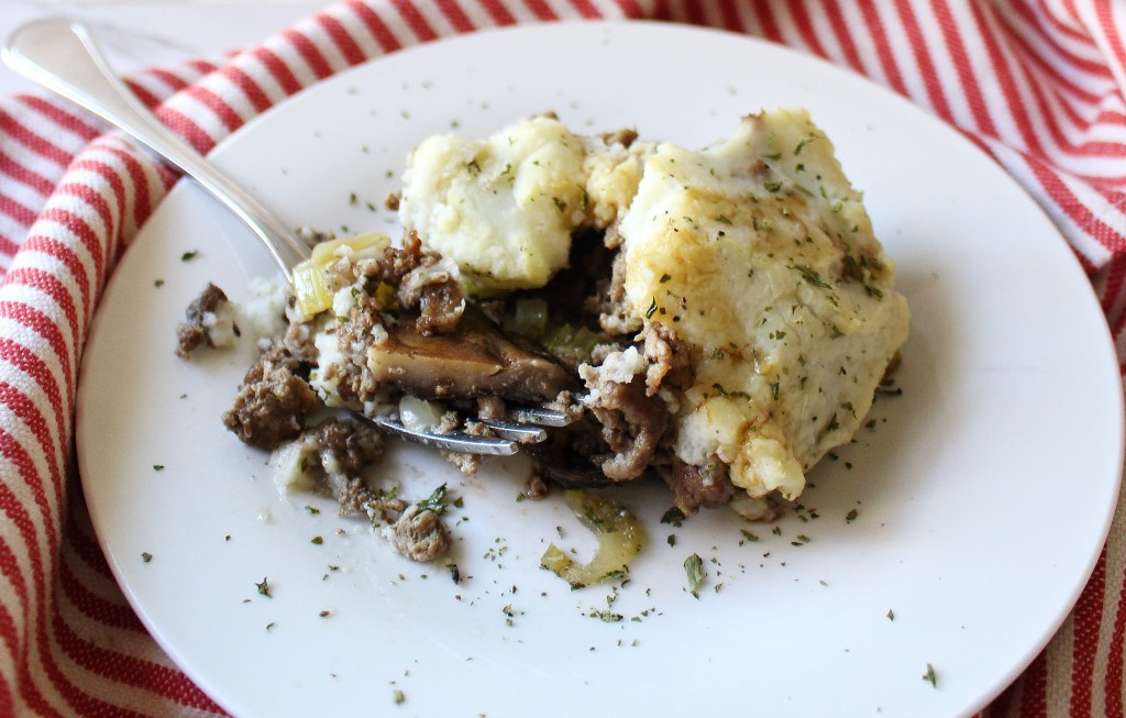 Portobello and Lamb Shepherd's Pies