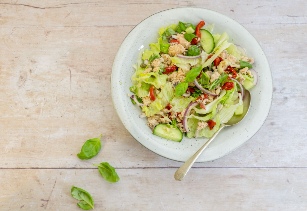 Salmon And Bell Pepper Salad