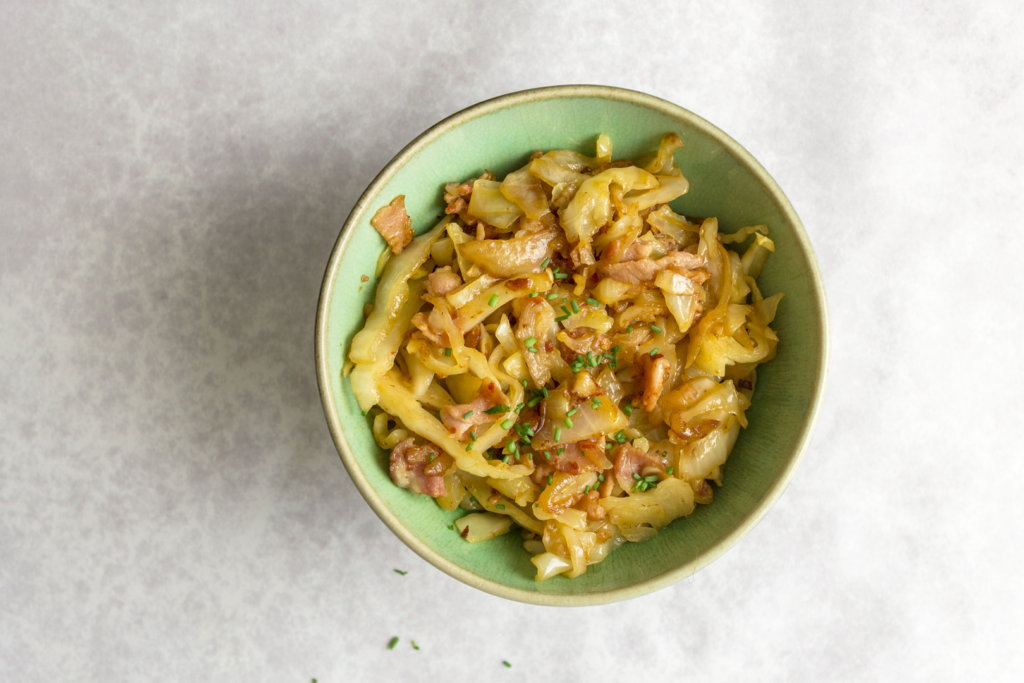 Spiced Cabbage With Bacon And Onion