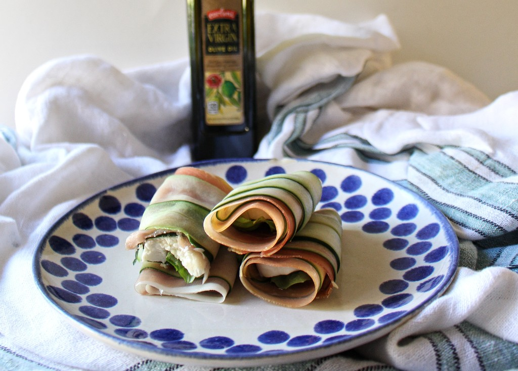 Prosciutto Mozzarella Cucumber Rollups