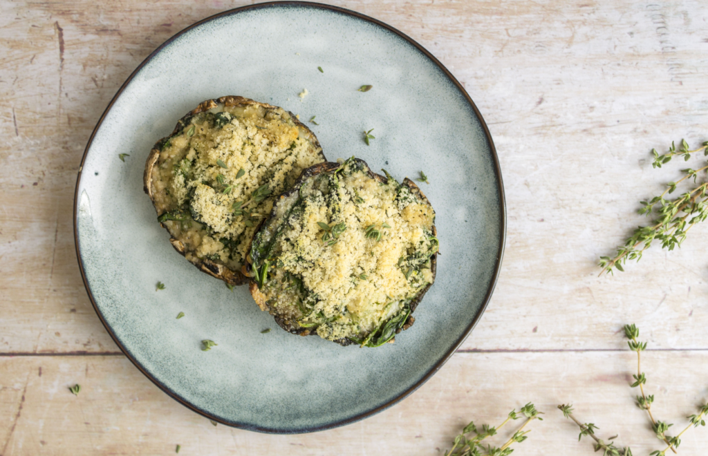 Cheesy Herb Stuffed Mushrooms