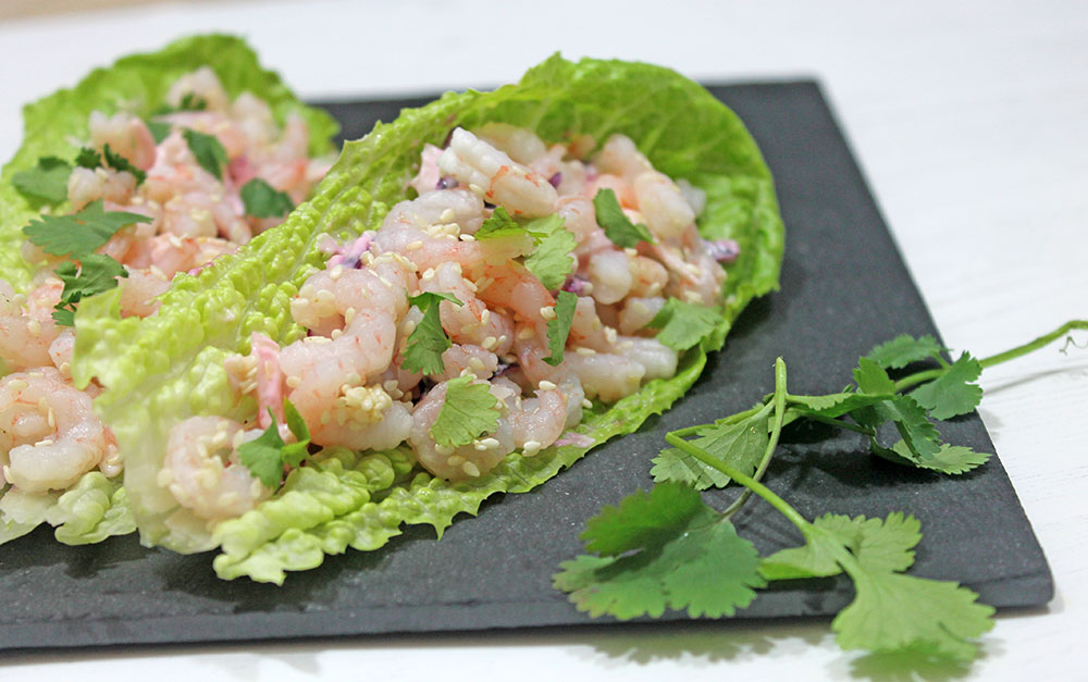 Sesame Shrimp And Slaw Lettuce Cups