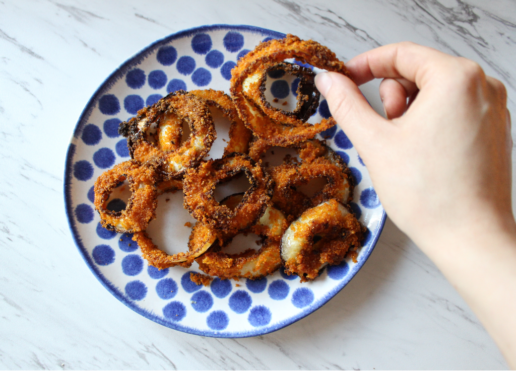 Pork Rind Onion Rings