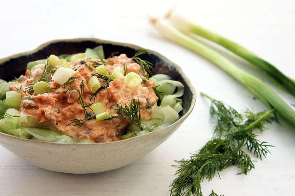 Creamy Salmon Pasta Salad