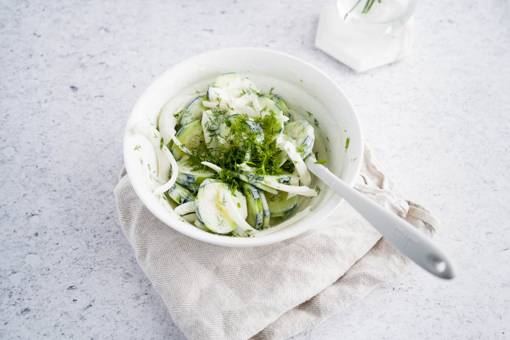 Creamy Dill Cucumber Salad