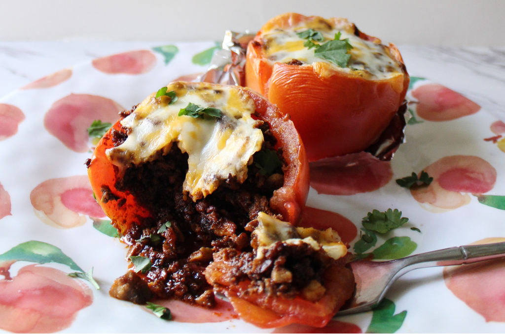 Chorizo Stuffed Tomatoes