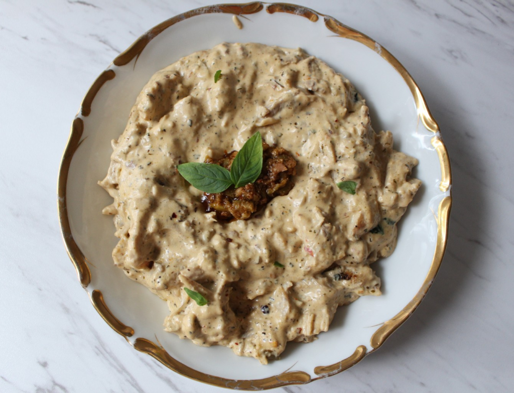 Creamy Chicken Tapenade Dip