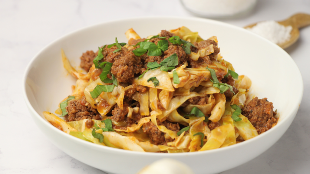 Italian Beef With Cabbage Noodles
