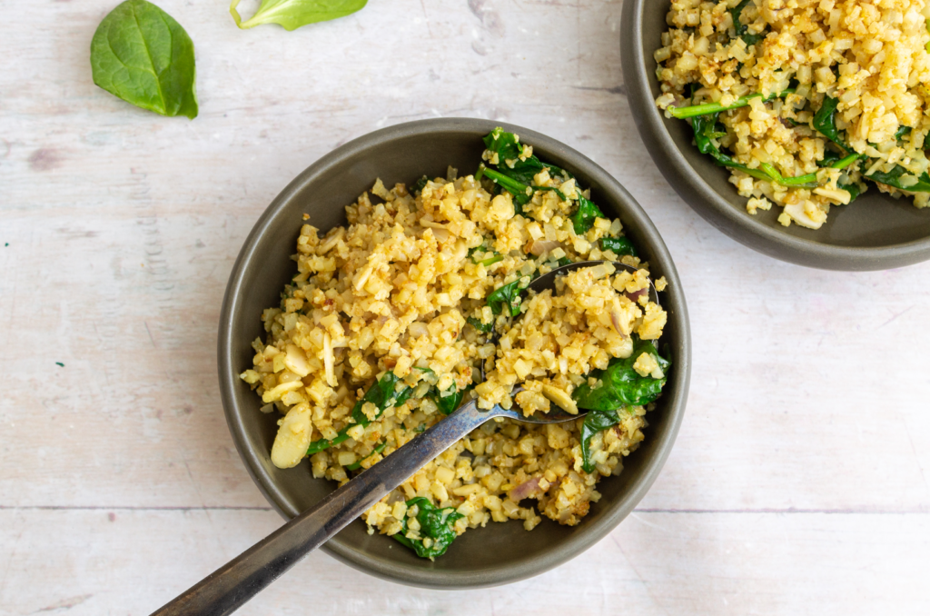 Curried Rice and Spinach