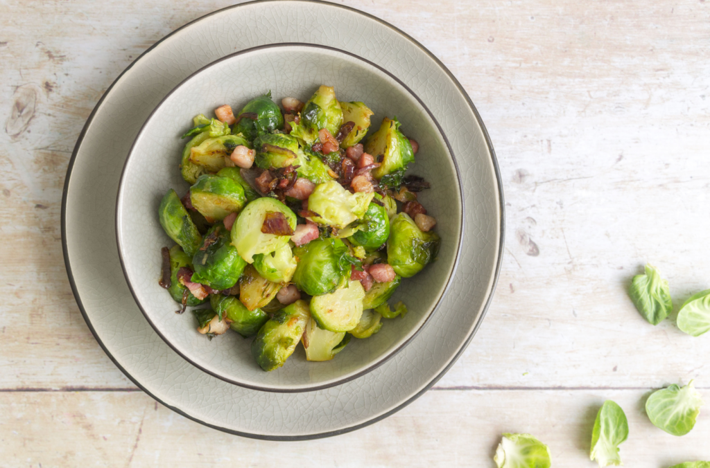 Zesty Sprouts with Pancetta