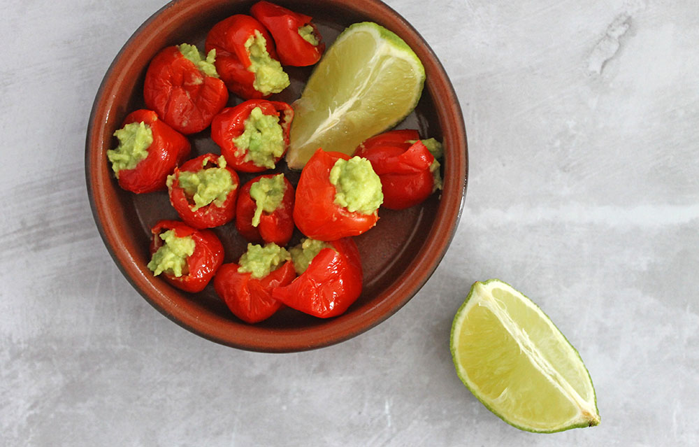 Guacamole Stuffed Peppers