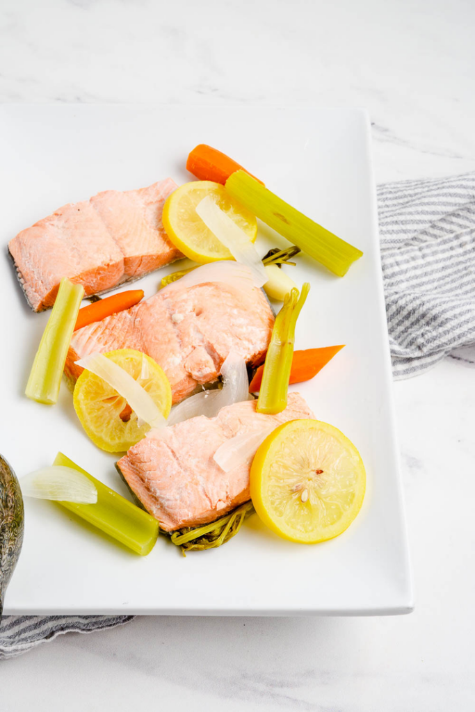 Wine Poached Salmon