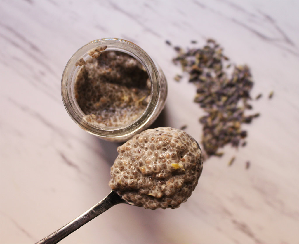 Lemon Lavender Chia Pudding