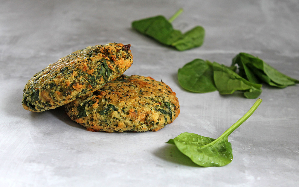 Cheesy Spinach And Broccoli Burger