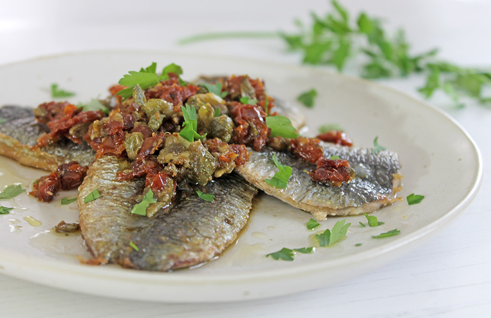 Sardines With Sundried Tomatoes And Capers