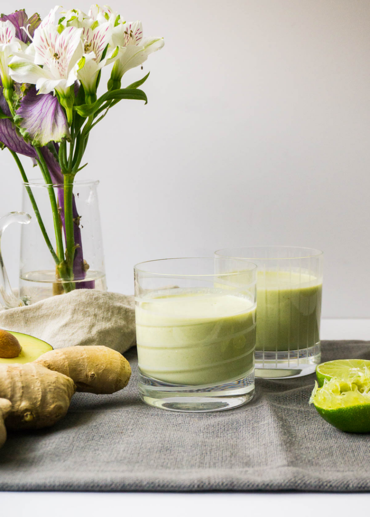 Avocado Coconut Ginger Smoothie