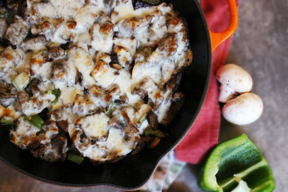 Philly Cheesesteak Skillet