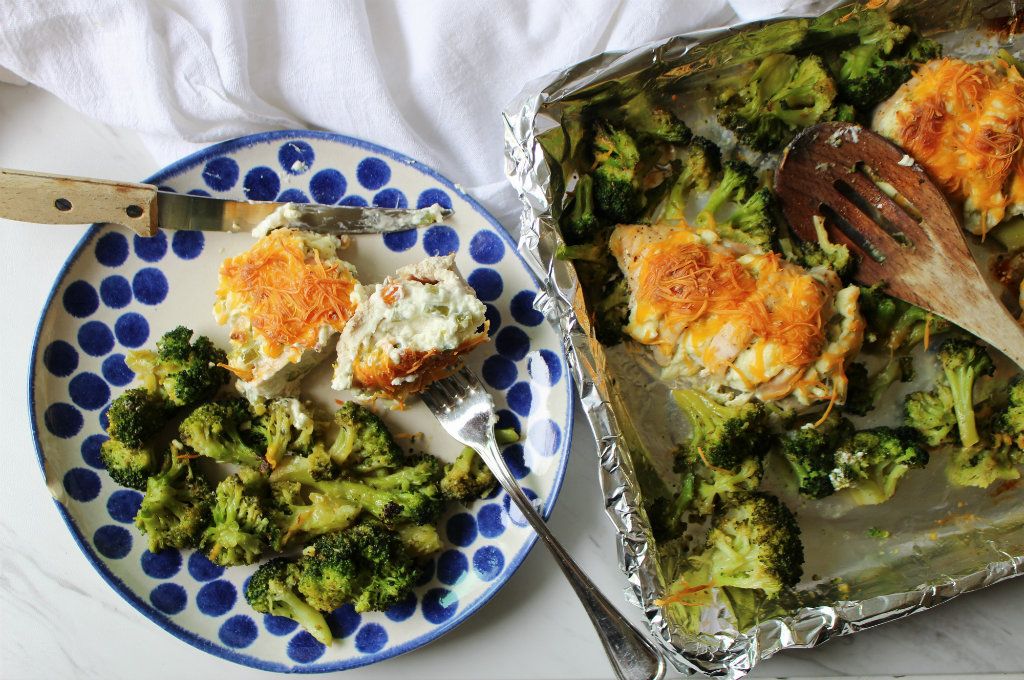 Jalapeno Popper Chicken w/ Southwest Broccoli