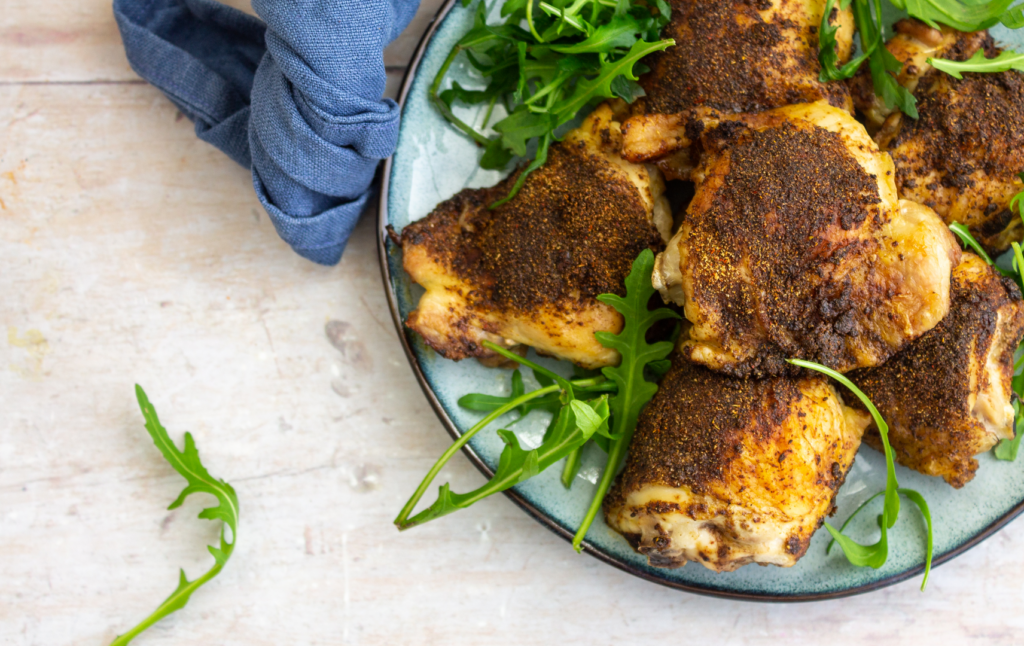 Smokey Coffee Rub Chicken Thighs