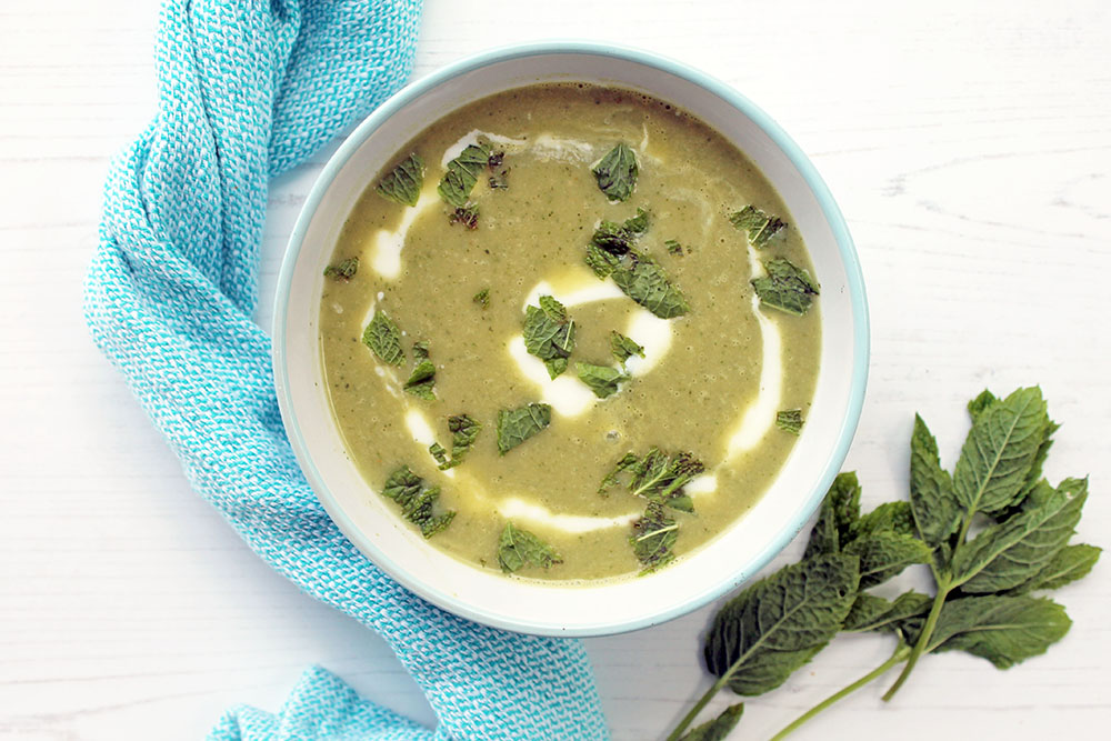 Minted Zucchini Soup