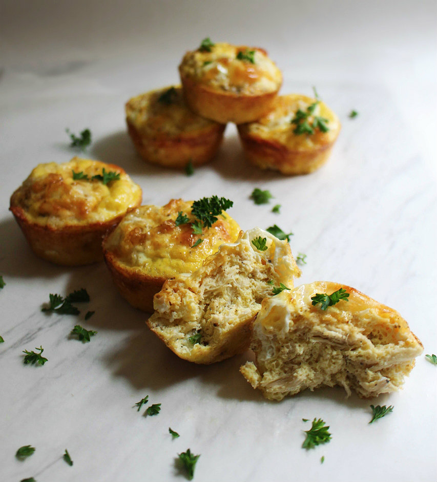 Cheesy Chicken Egg Cups