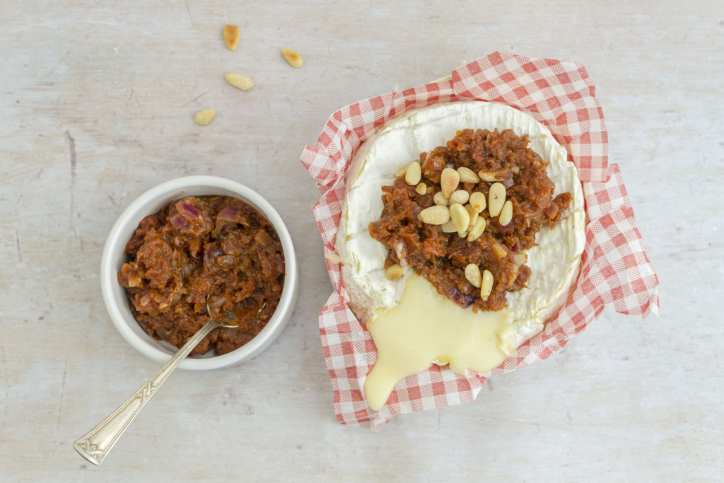 Oven-Baked Brie With Sun-Dried Tomato Jam