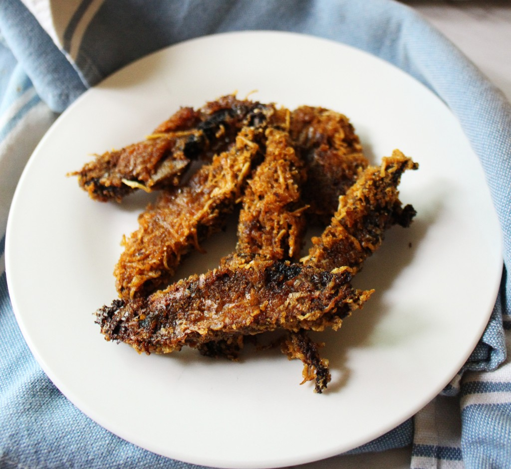 Baked Pork Rind Portabella Strips