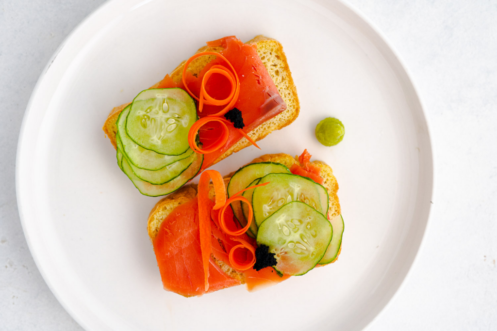 Smoked Salmon Sushi Toast