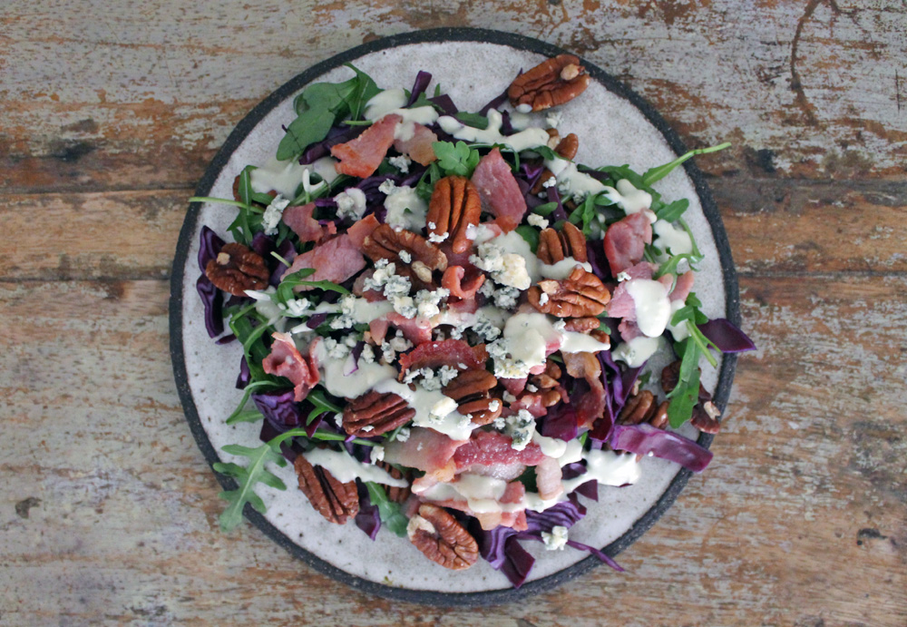 Bacon, Blue Cheese And Pecan Salad