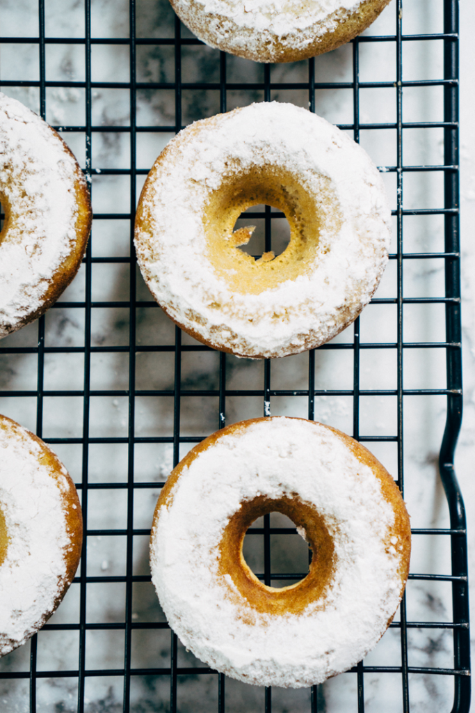 Nut-Free Powdered Sugar Donuts