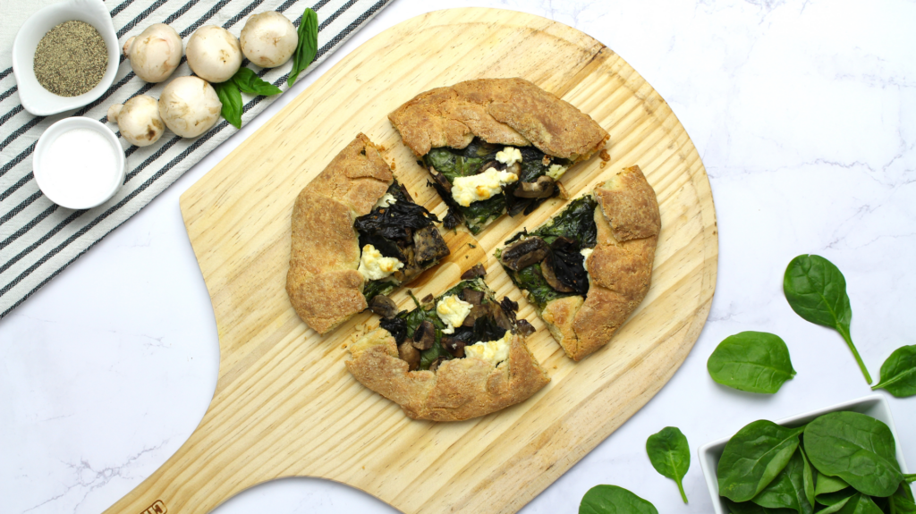 Mushroom Spinach Galette