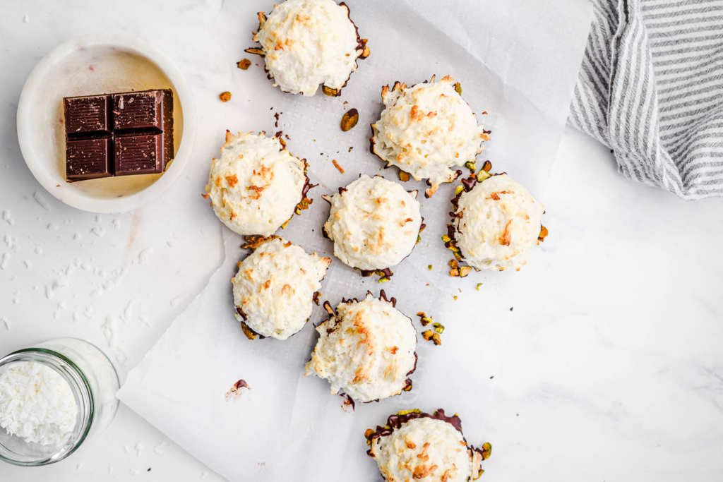 Passover Chocolate Pistachio Macaroons