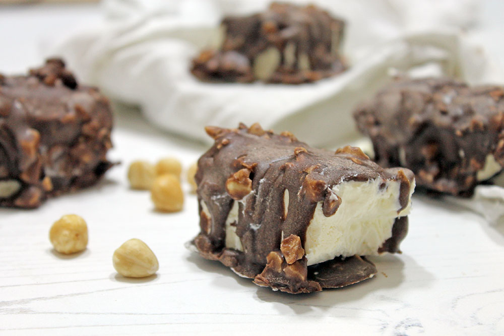 Chocolate Crunch Ice Cream Bars