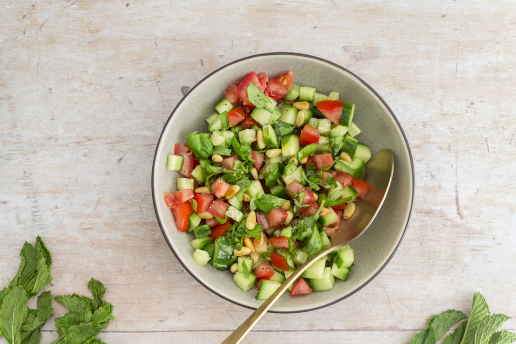 Simple Tomato and Cucumber Salad