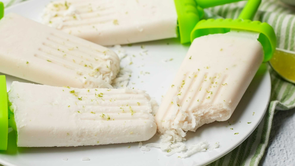 Vegan Lime And Coconut Lollies