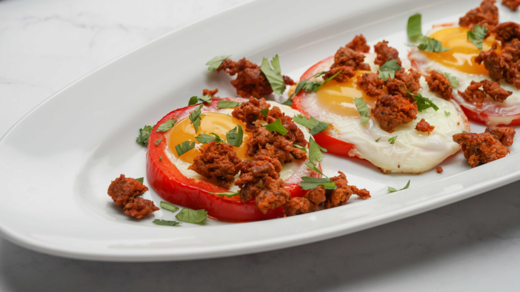 Best Fried Chorizo Egg Bell Pepper Rings