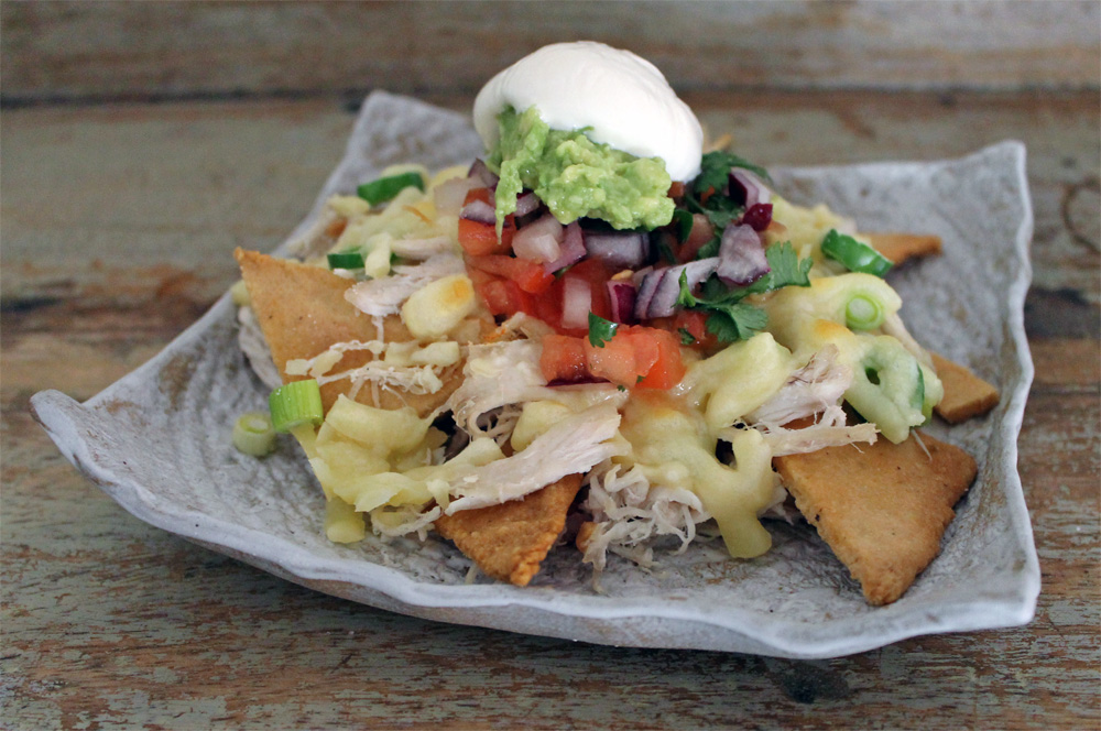 Loaded Cheesy Cracker Nachos